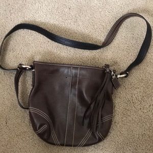 Coach Brown Leather Crossbody Purse